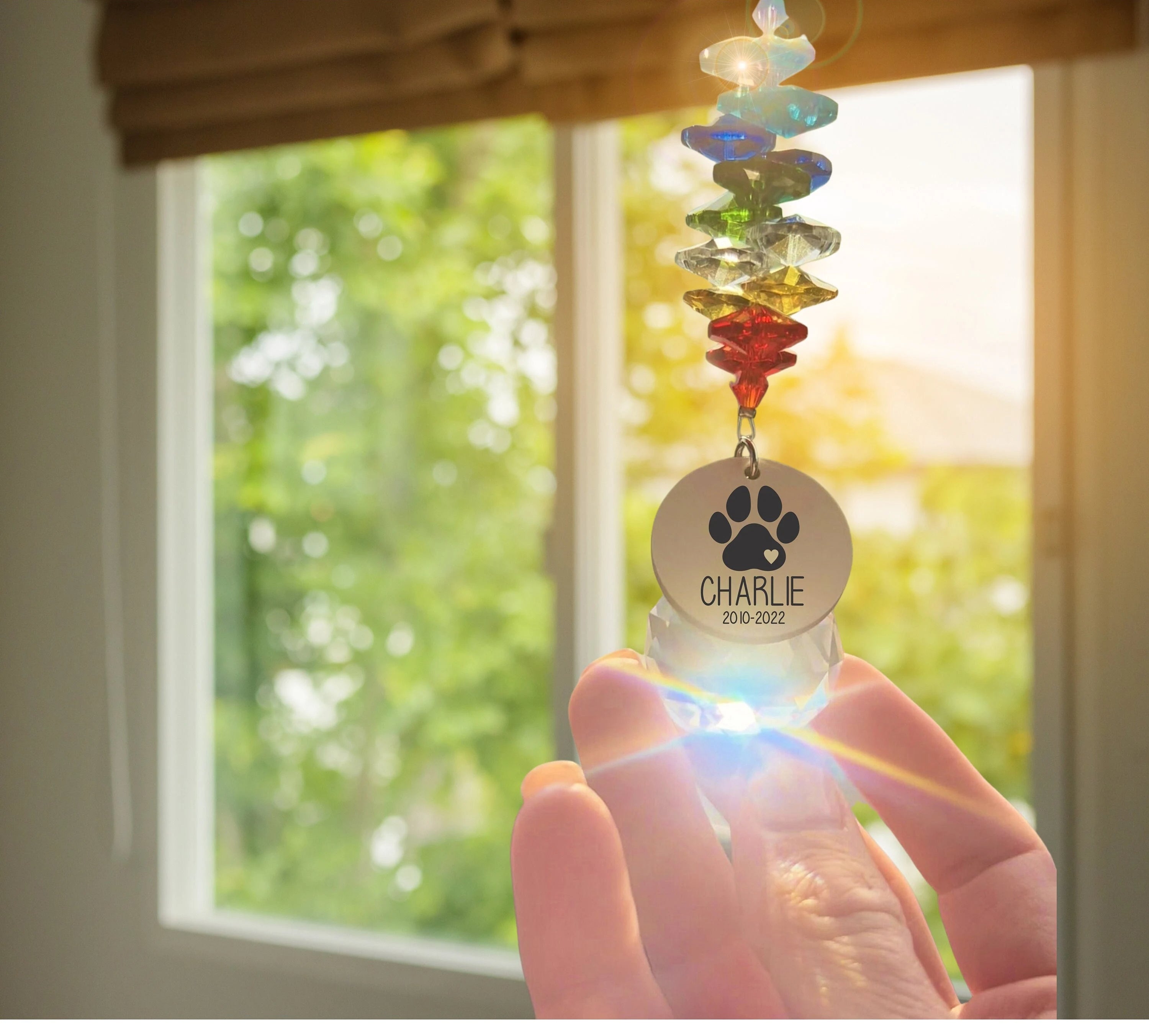 Loss of Pet Sympathy Gift Pet Memorial Suncatcher