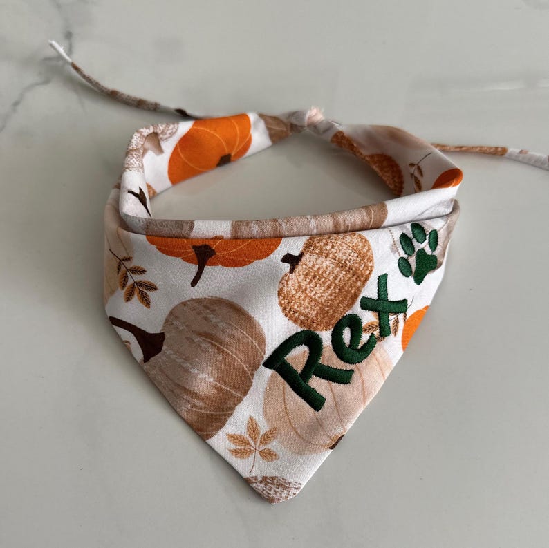 Personalized Dog Name Bandana - Custom Dog Bandana  Halloween Pet Bandana