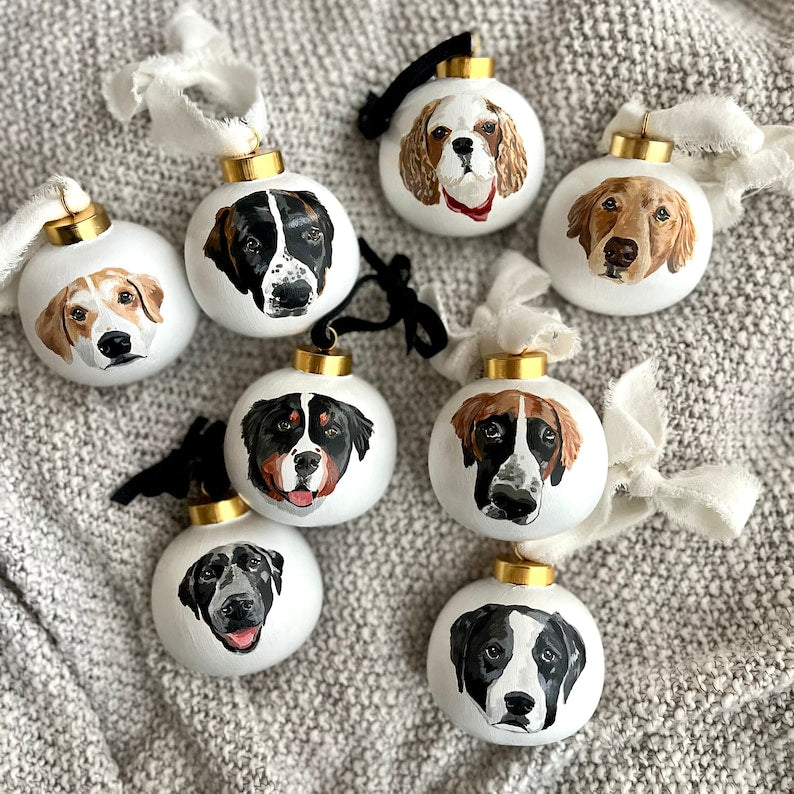 Custom Ceramic Pet Photo Ornament