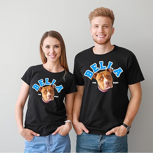 Customized T shirt with Pet picture Pet Portrait T shirt Sweatshirt Hoodie