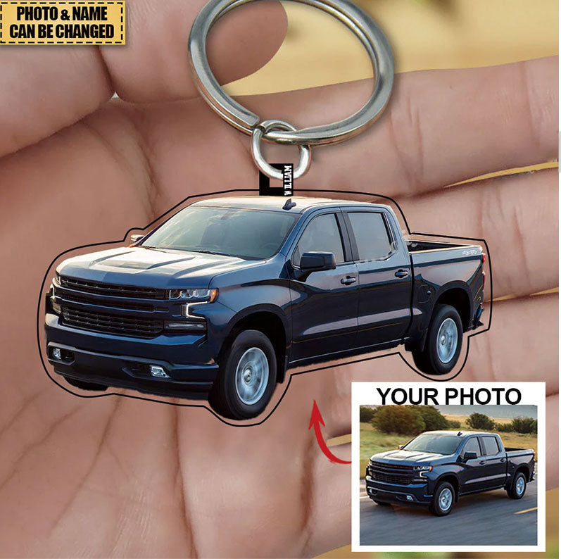 Personalize Your Car Acrylic Keychain - Customize With Your Photo